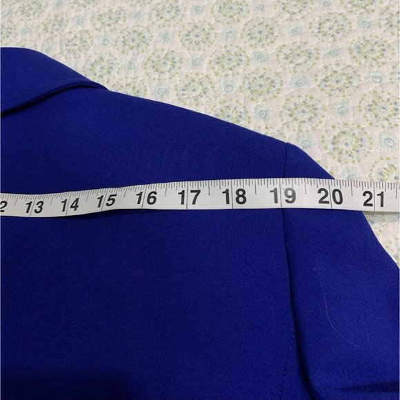 Tahini Plus Women Jacket 20W Purple 3/4 Sleeves Lined Buttons Office Business - Picture 7 of 9